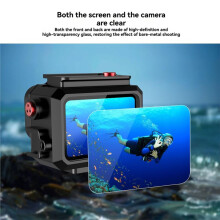 For Ace Pro Ace Pro2 Dive Housing Case, 80m Waterproof Clear Glass Lens for Enhanced Underwater Photography