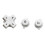 For Gameboy Micro-GBM Console Full Set Left Right L R A B D-Pad Buttons Key Replacement for GBM Console White 5