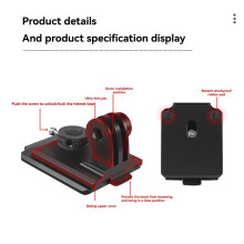 Motorcycle Helmet Fix Mount for Hero 13 12 11 10 for Action 2 3 4/ Osmo Action for X/ONE Camera