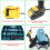 Battery Adapter Cable Converter Connector for  18V Li-Ion Battery Power Tool Connect Battery for 6
