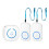 Wireless Lanyard Button Pager Emergency SOS Pager Emergency Call Button for Kids Elderly Call System UK Plug White 1