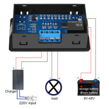 YX815 6-48V Battery Charging Controller 20A Overvoltage Protection