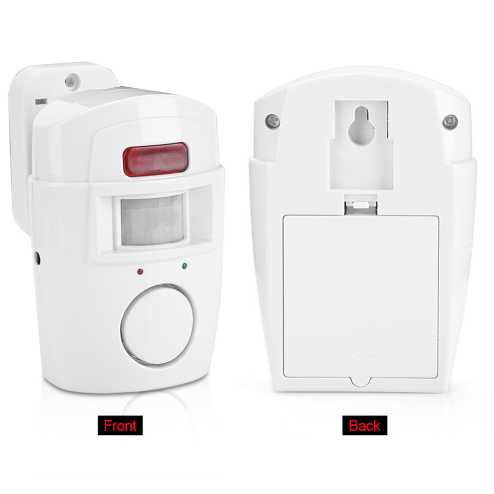 Pir Infrared Motion Detector Alarm System With 2 Remotes, 105Db, 12*9*4.5Cm 3101392947304