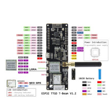 LILYGO Meshtastic T- V1.2 LoRa Module ESP32 GPS NEO-6M WiFi  Wireless Module 923MHz