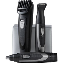 Bartpflege-Set - REMINGTON - The Works - Selbstschärfender Trimmer - Verstellbarer Kamm - 45 Minuten Akkulaufzeit - USB