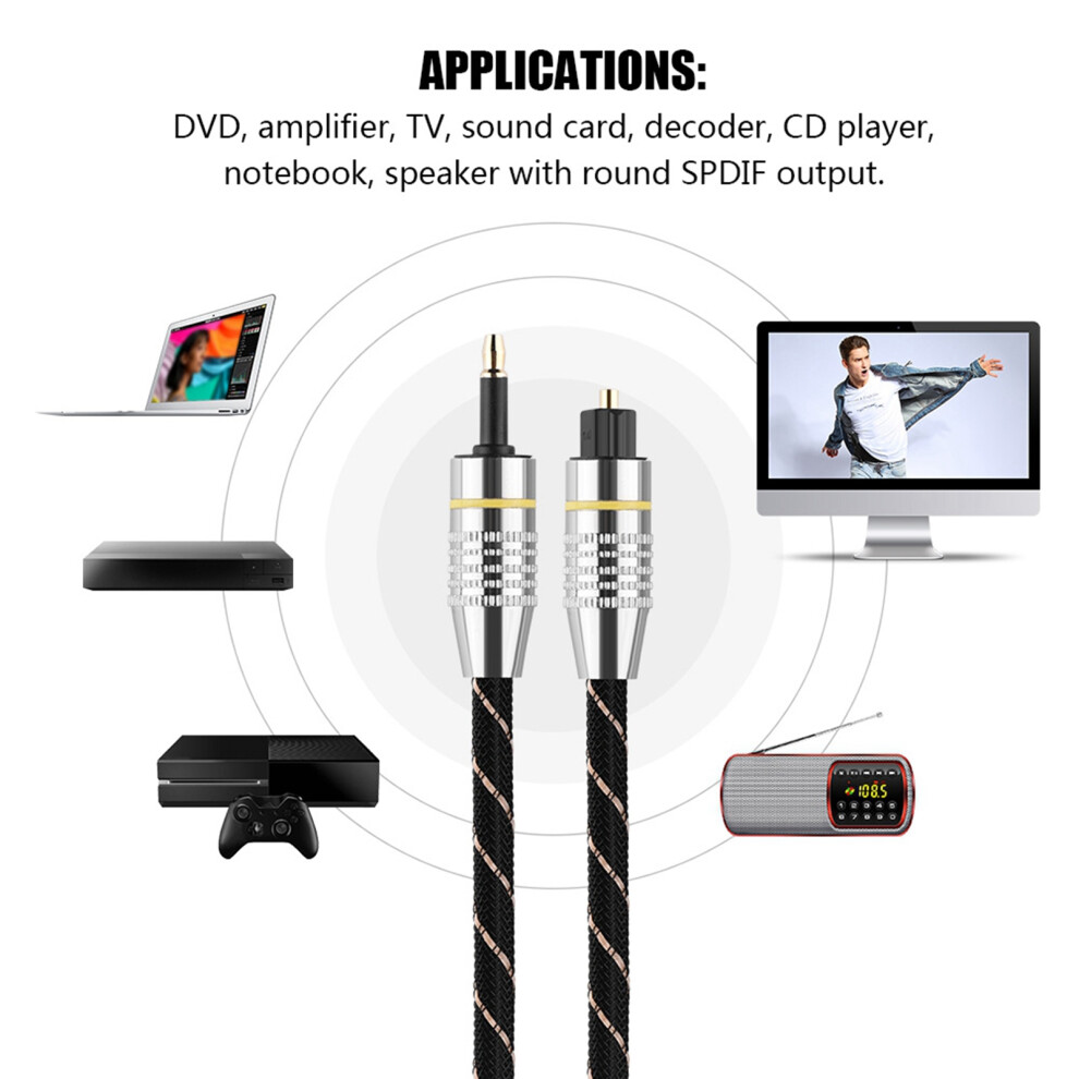 Optical Fiber Digital Audio Cable Toslink Mini 7340572388148