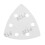 Oscillating Multi Tool Sanding Pad 61pcs 90mm 6 Holes Triangle with Sand Paper 6