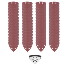 Oscillating Multi Tool Sanding Pad 61pcs 90mm 6 Holes Triangle with Sand Paper