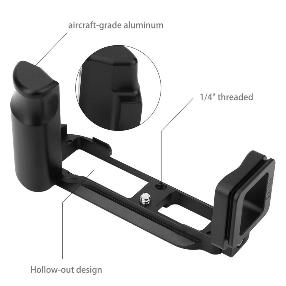 L Shaped Quick Release Plate Bracket For Olympus, 14.5X5.5x7.5cm, Black 9371392949804