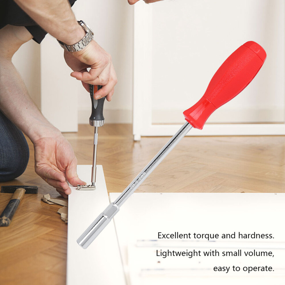 Long Reach Screwdriver 7Mm Hex Red