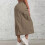 Womens Cargo Skirt High Drawstring Quick Dry Maxi-camelcolor XL 2