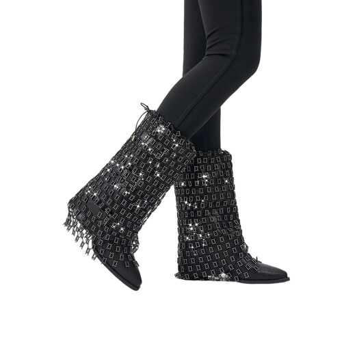 Stylish Sparkling Mesh Ankle Boot Toppers Perfect For-M