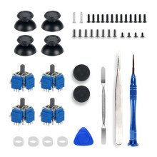 TMR Joystick with Joystick Caps for PS5 Controller Hall Effect Induction Joystick Potentiometer Repair Replacement Kit
