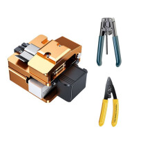 S09 Fiber Optic Cleaver Optical Fiber Fusion Splicer Cutting Knife FTTH Fiber Cold Connection Cutter Fiber Cutter