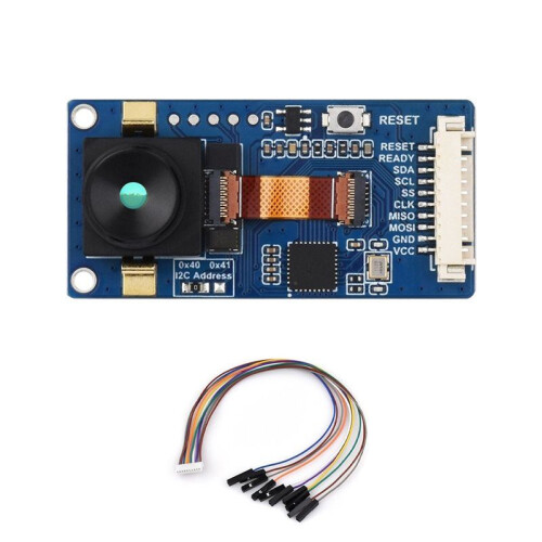 Waveshare Far-Infrared Thermal Imaging Sensor for Raspberry Pi with SPI/I2C Interface 25 FPS Onboard MX1.25 10PIN 90 View 1