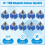 10PCS TMR Electromagnetic Hall Effect Joystick for PS5 Controller 3D Analog Stick Replacement Repair Parts 2