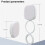 Magnetic Selfie Light Type-C Rechargeable Portable Phone Light Foldable Ring Light with Mirror for  & Android 6