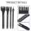 DIY Diamond Lacing Stitching Chisel Set Leather  Kits, Leather  Tooth Punching Tool 4mm 1/2/4/6 Prong 5
