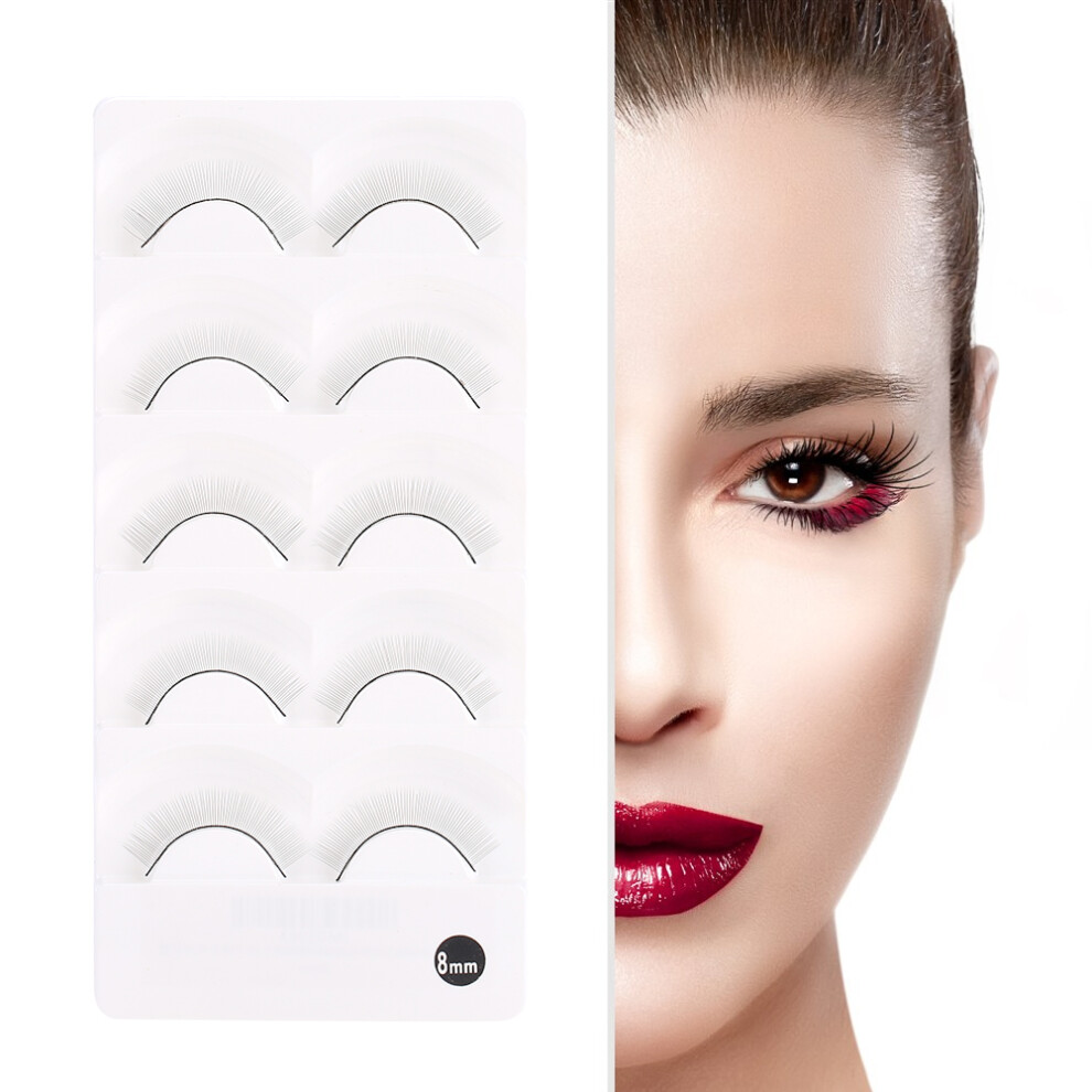 5 Pairs Practice False Eyelashes for Eyelash Extension Training