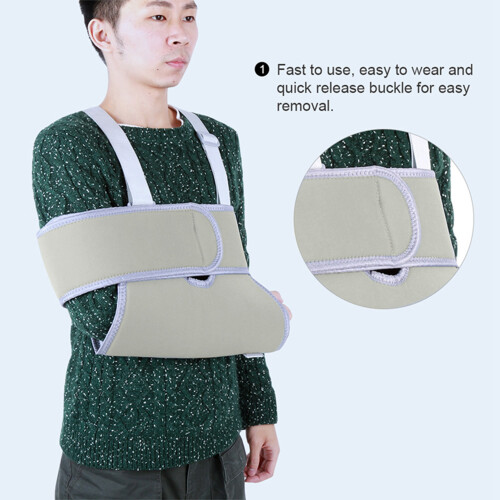 Multi-Function Adult Arm Sling for Shoulder Support, Adjustable & Washable 2
