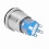 12V White LED Car Engine Start Stop Button Stainless Steel 19mm Diameter 15