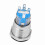 12V White LED Car Engine Start Stop Button Stainless Steel 19mm Diameter 8