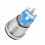 12V White LED Car Engine Start Stop Button Stainless Steel 19mm Diameter 12