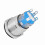 12V White LED Car Engine Start Stop Button Stainless Steel 19mm Diameter 16