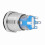 12V White LED Car Engine Start Stop Button Stainless Steel 19mm Diameter 14
