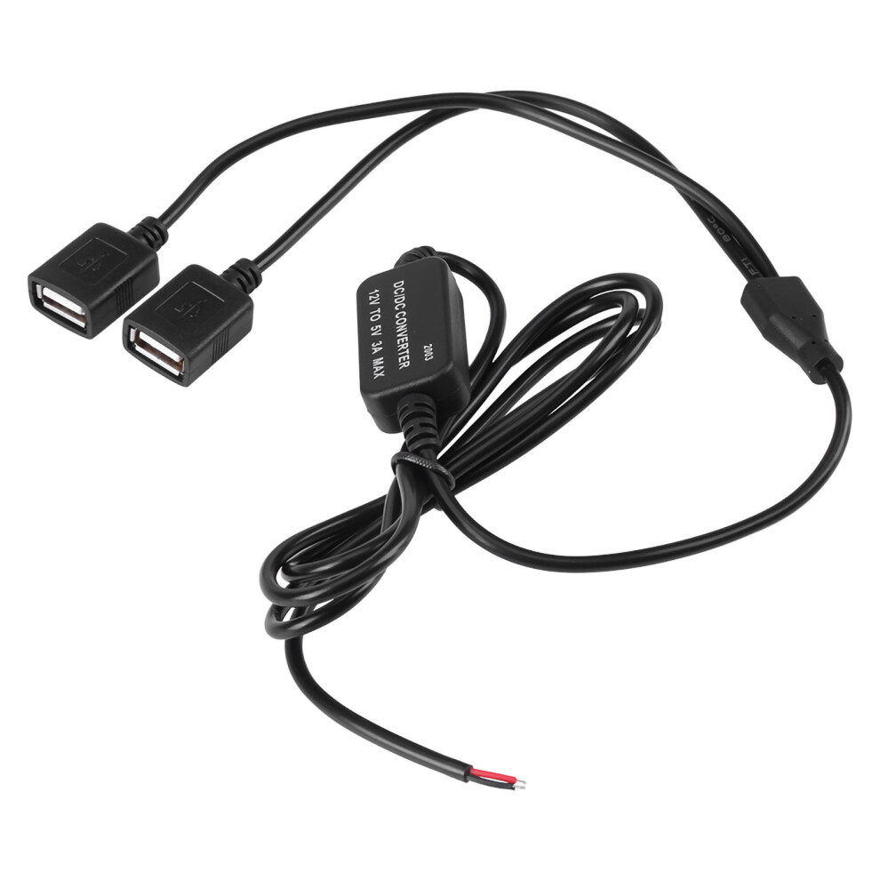 Dc-Dc 12V To 5V 3A Double Usb Converter, Waterproof, 15W 4171392954632