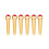 6x Messing Gitarrenpins mit Kristallkopf 5