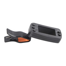 2-in-1 Clip-On LCD Tuner & Metronome for Guitar, Violin, Ukulele, Black