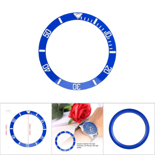 Ceramic Bezel Insert Loop Replacement for Watch Blue Colour Durable Material 2