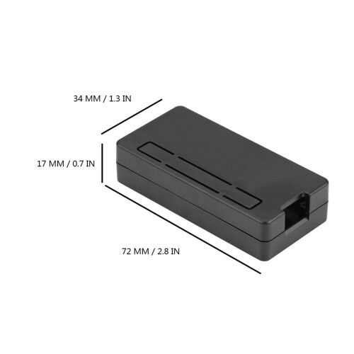 ABS Plastic Case for Raspberry Pi Zero W / 1.3 Protective Cover Shell in Black 1