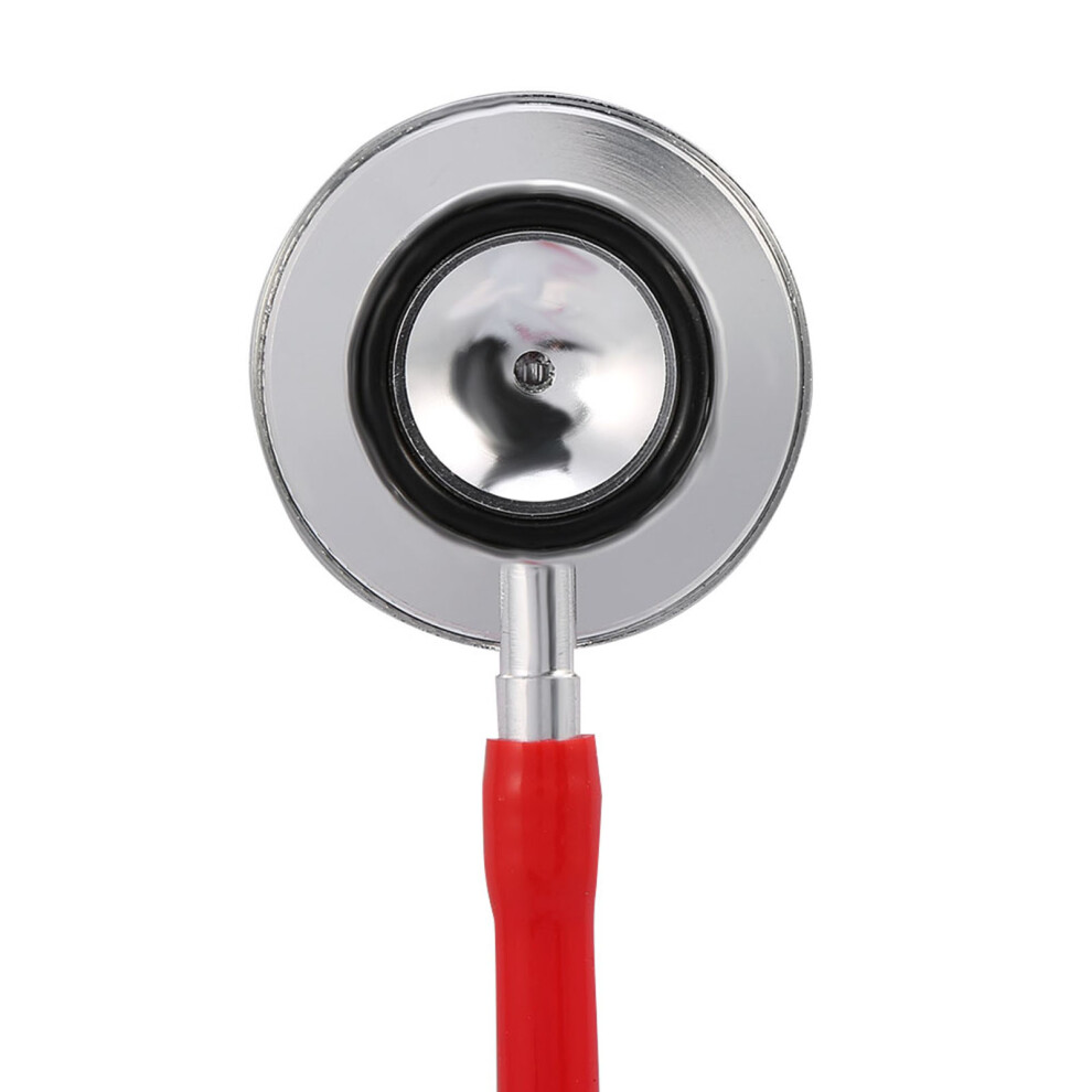 Red Multifunctional Double Head Stethoscope - 45Mm Diaphragm, 610Mm Tube,
