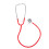 Multifunctional Double Head Stethoscope, 45mm Diaphragm, Red 2