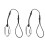 Universal Camera Safety Rope Tether for DSLR & Mirrorless, 25cm, Black, 2 pcs 1