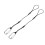 Universal Camera Safety Rope Tether for DSLR & Mirrorless, 25cm, Black, 2 pcs 2