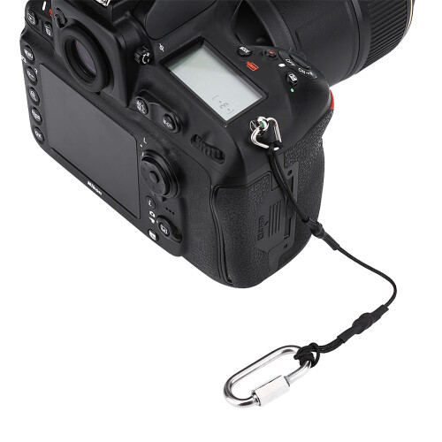 Universal Camera Safety Rope Tether for DSLR & Mirrorless, 25cm, Black, 2 pcs 2