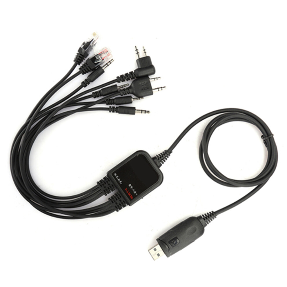 8 In 1 Usb Programming Cable For Radio Compatible With Kenwood Tyt Motorola; 3191392820332