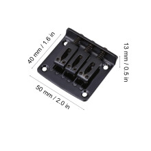 Cigarbox Electric Guitar Bridge Black 3-String Replacement Durable Parts