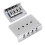 Cigarbox Electric Guitar & Bass 4-String Fixed Bridge Replacement Silver Colour 1