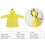 Yellow Dinosaur Raincoat for Children PVC 2