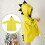 Yellow Dinosaur Raincoat for Children PVC 9