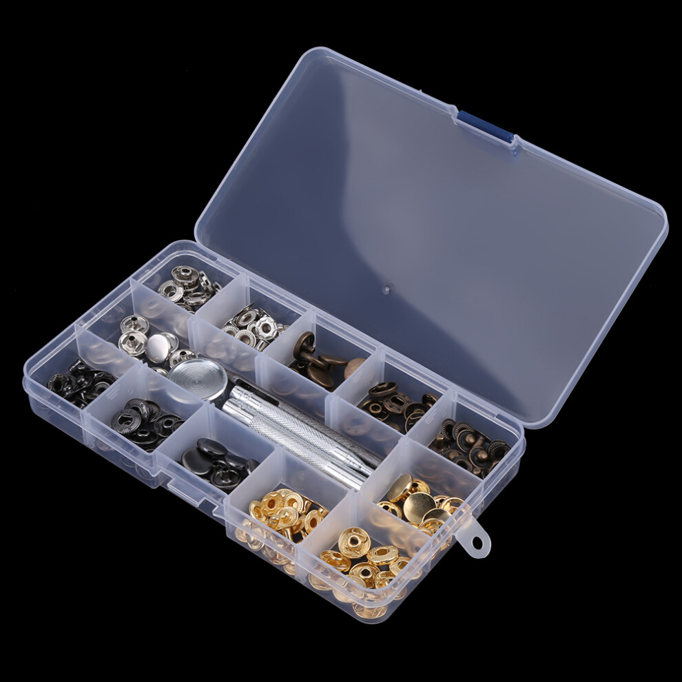 40 Sets Brass Snap Buttons With Tool 7055741601026