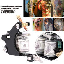 Tattoo Liner Shader Iron Machine Gun 10 Wrap Copper Coils 50V