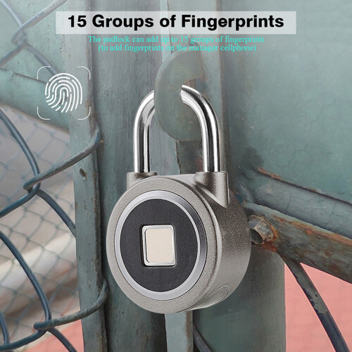 Smart Fingerprint Bluetooth Waterproof Padlock Keyless Security Anti Theft Lock 2
