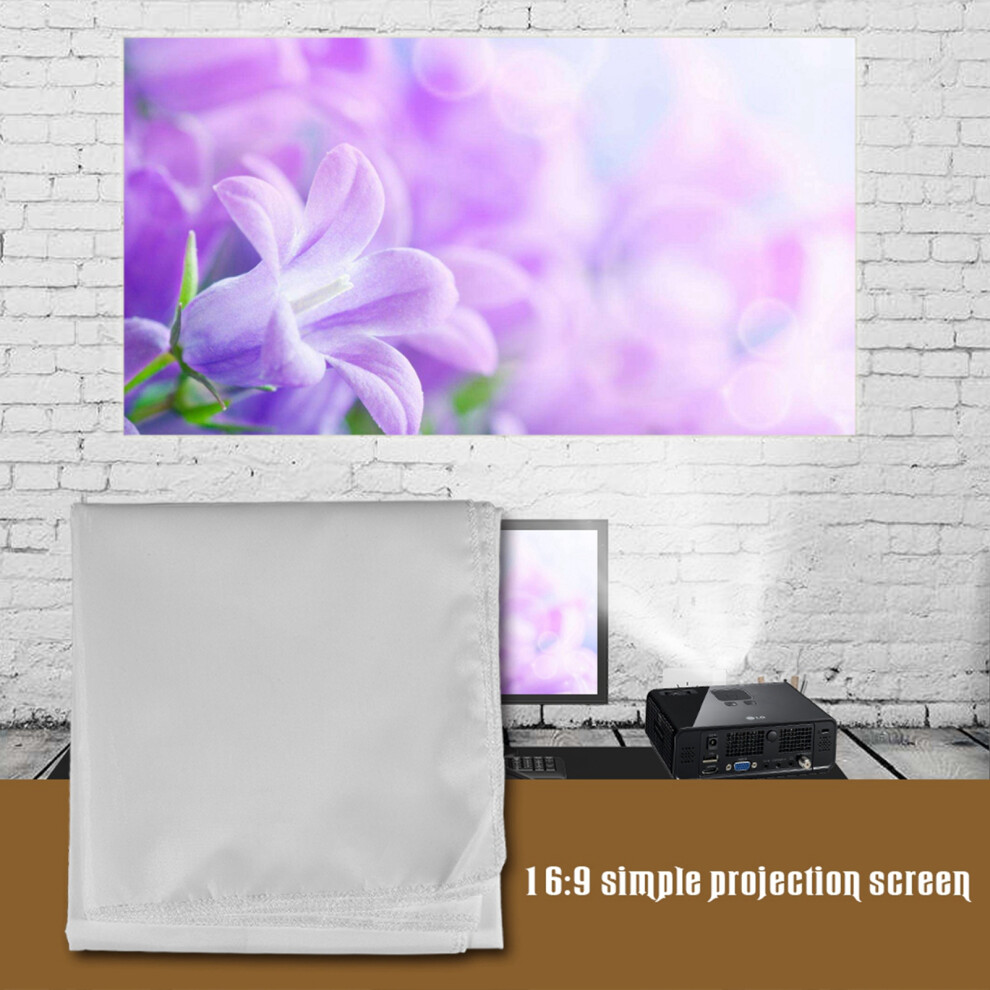 120In Portable Movie Screen White 7055741900563