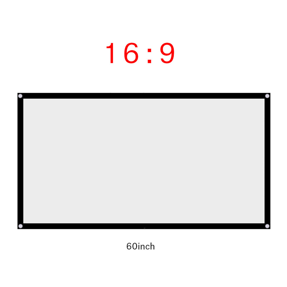 60" Portable Foldable Projector Screen 7340572350749