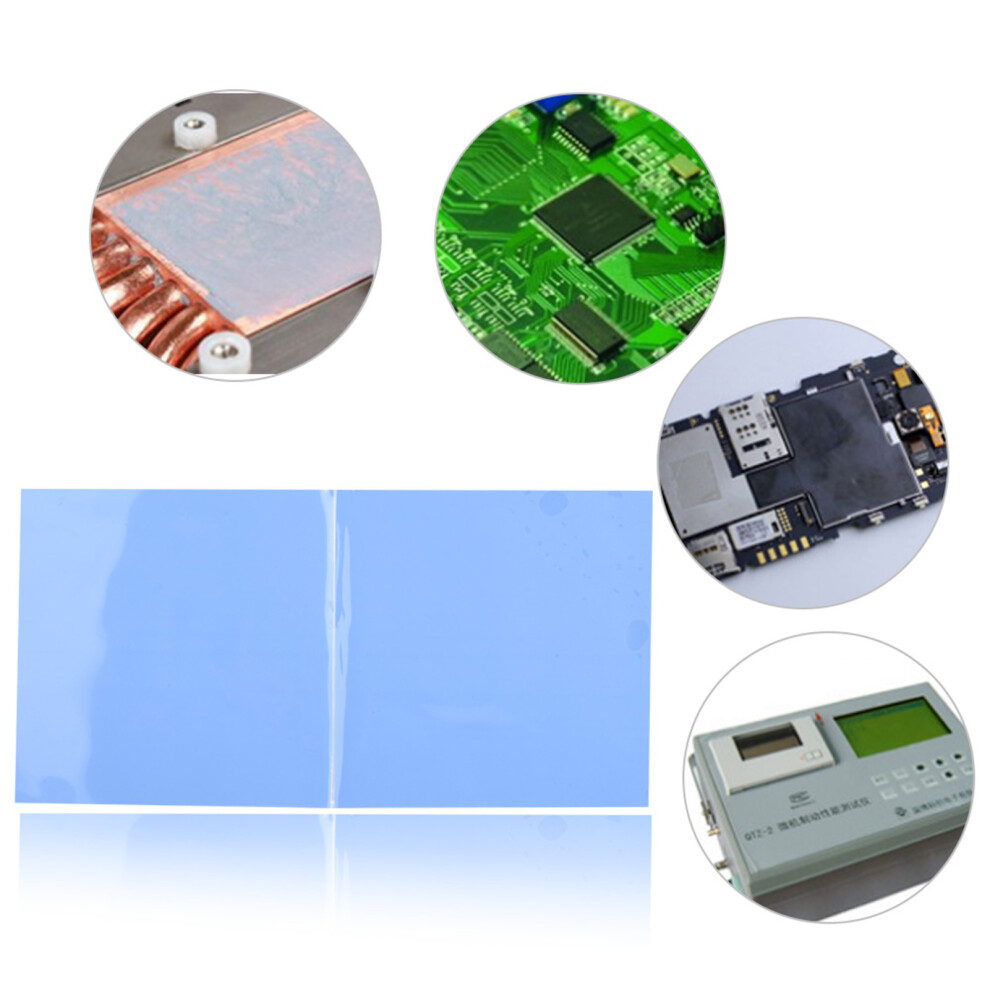 2X 100Mm X 100Mm Cpu Heatsink Silicone Pad 7340572626202